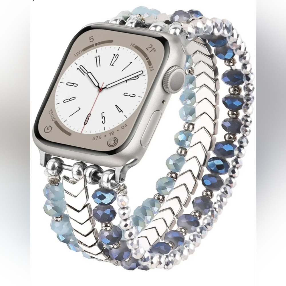 MOFREE Beaded Bracelet Compatible with Apple Watch Band 42mm